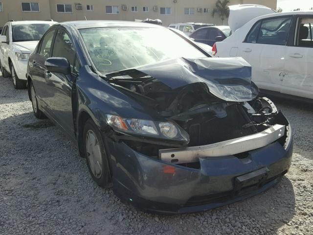 JHMFA362X7S016995 - 2007 HONDA CIVIC HYBR BLUE photo 1