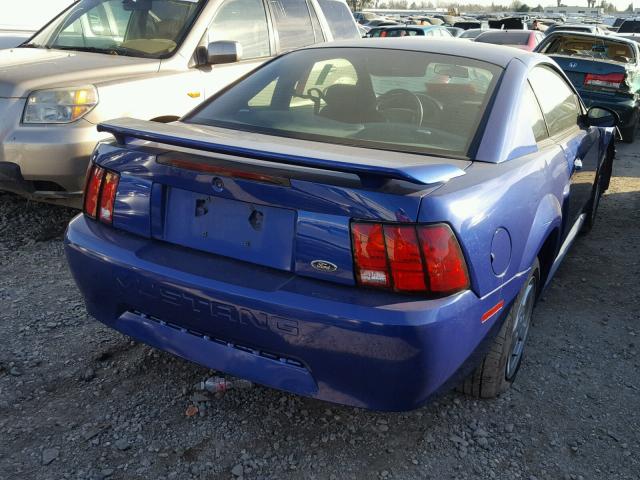 1FAFP40493F315774 - 2003 FORD MUSTANG BLUE photo 4