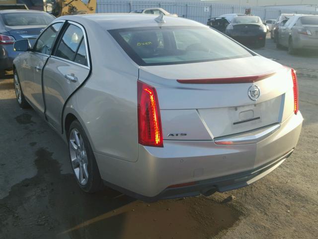 1G6AB5RA0D0132739 - 2013 CADILLAC ATS LUXURY SILVER photo 3