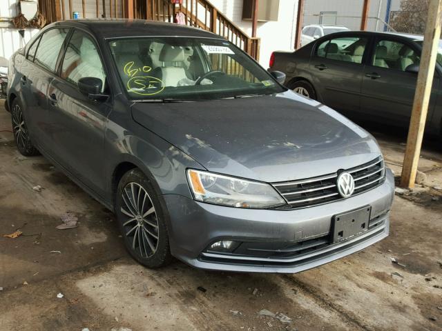 3VWD17AJ0FM202984 - 2015 VOLKSWAGEN JETTA SE GRAY photo 1