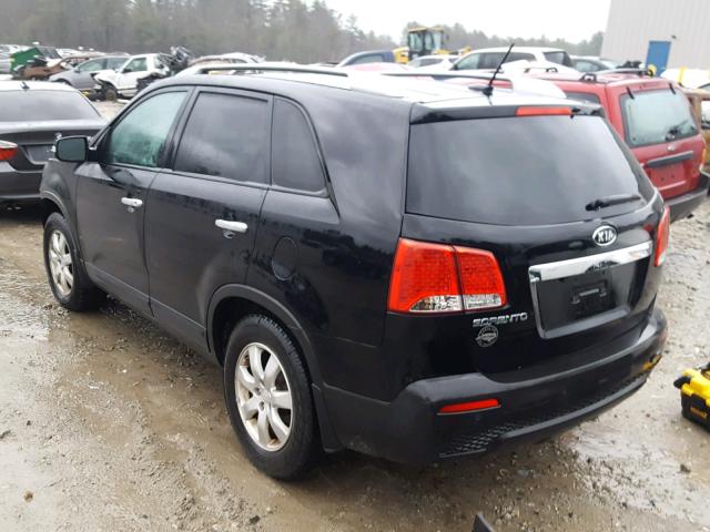 5XYKT3A17BG046091 - 2011 KIA SORENTO BA BLACK photo 3