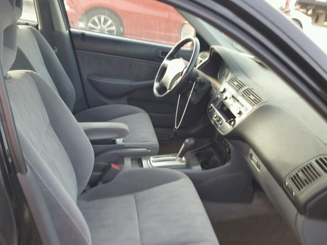 2HGES168X5H013894 - 2005 HONDA CIVIC EX 黑色 照片 5