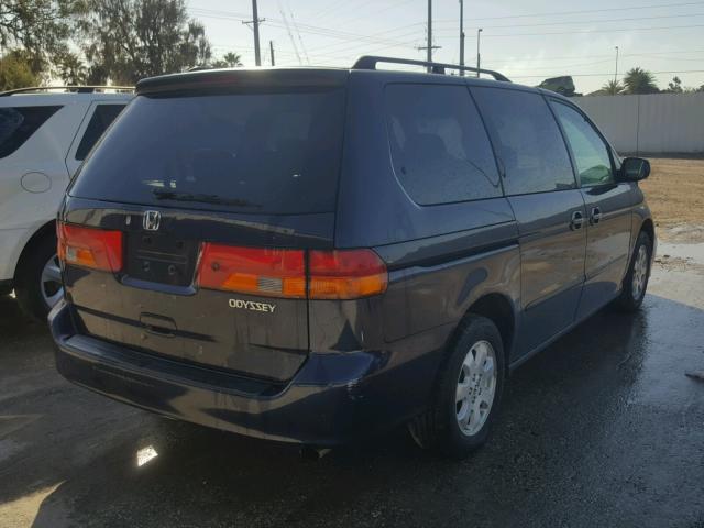 5FNRL186X3B086341 - 2003 HONDA ODYSSEY EX BLUE photo 4