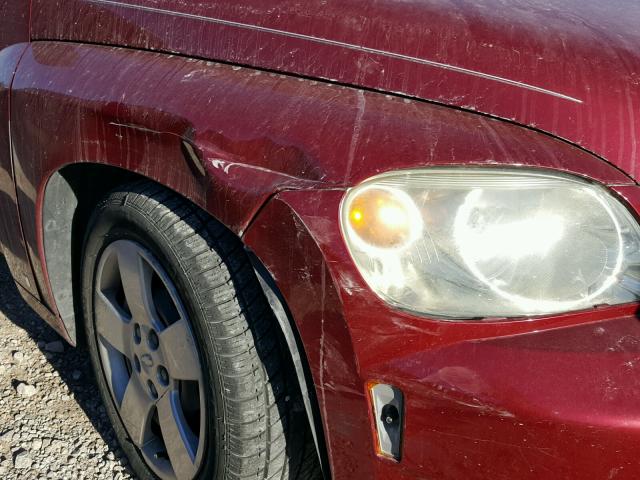 3GNDA13DX7S514337 - 2007 CHEVROLET HHR LS MAROON photo 10