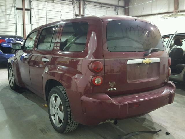 3GNDA13DX7S514337 - 2007 CHEVROLET HHR LS MAROON photo 3