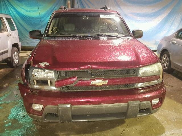 MV1N3286511ND - 2005 CHEVROLET TRAILBLAZR MAROON photo 9