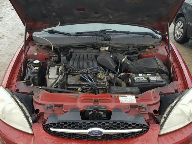 1FAFP552X2A221329 - 2002 FORD TAURUS SES MAROON photo 7