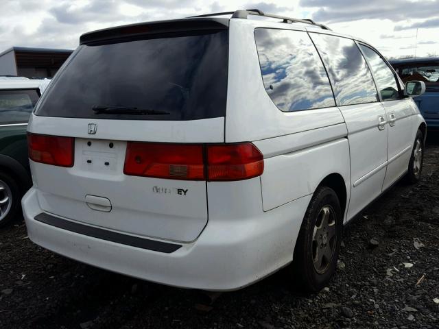 2HKRL186X1H520532 - 2001 HONDA ODYSSEY EX WHITE photo 4