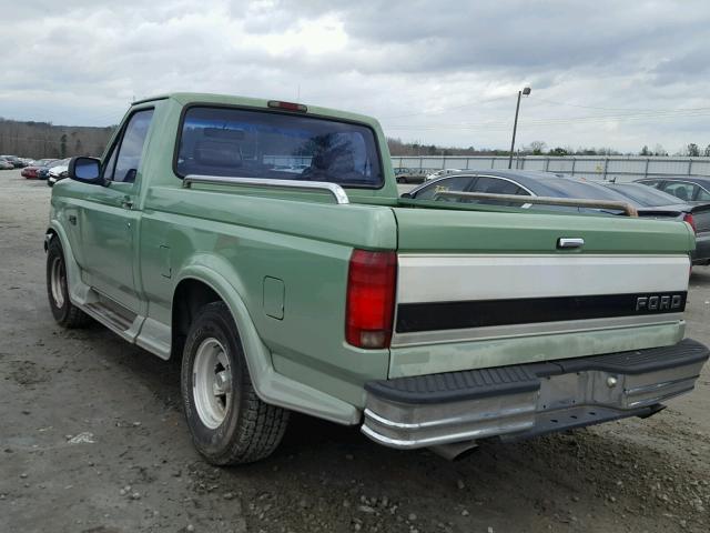 1FTEF15HXSNA24806 - 1995 FORD F150 GREEN photo 3