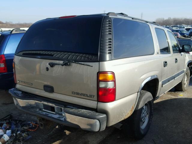 1GNEC16T31J277006 - 2001 CHEVROLET SUBURBAN C BEIGE photo 4