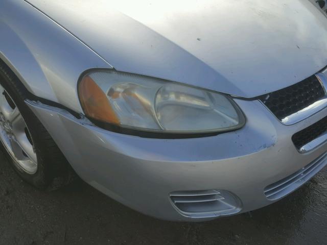 1B3EL46X95N532366 - 2005 DODGE STRATUS SX SILVER photo 9