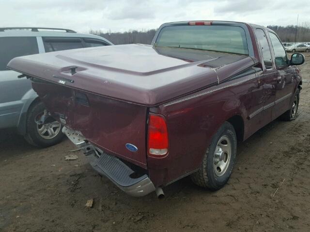 1FTDX1767VKC82453 - 1997 FORD F150 MAROON photo 4