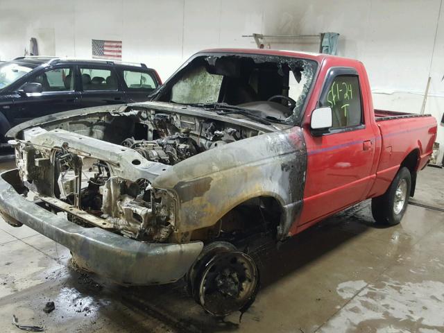 1FTYR10C9WUB83294 - 1998 FORD RANGER RED photo 2