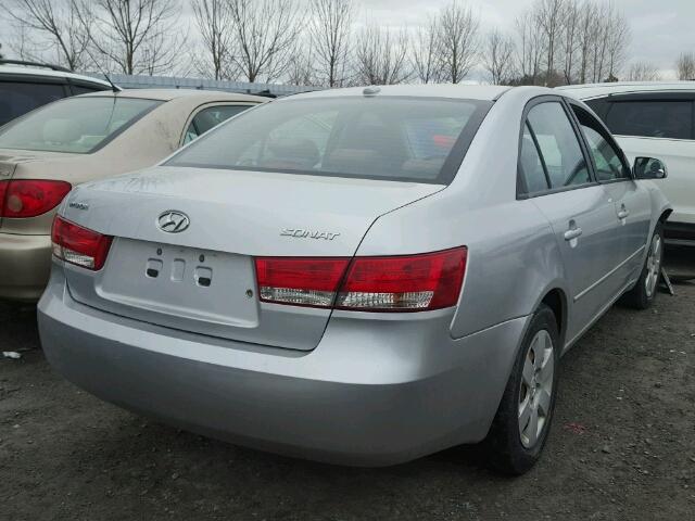 5NPET46C78H369023 - 2008 HYUNDAI SONATA GLS SILVER photo 4