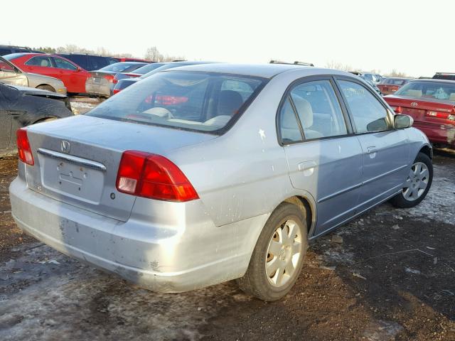 1HGES267X1L018667 - 2001 HONDA CIVIC EX SILVER photo 4