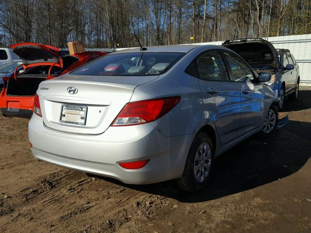 KMHCT4AE1FU859181 - 2015 HYUNDAI ACCENT GLS SILVER photo 4