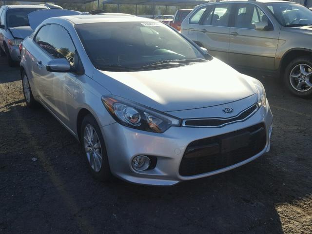 KNAFX6A85E5174425 - 2014 KIA FORTE EX SILVER photo 1