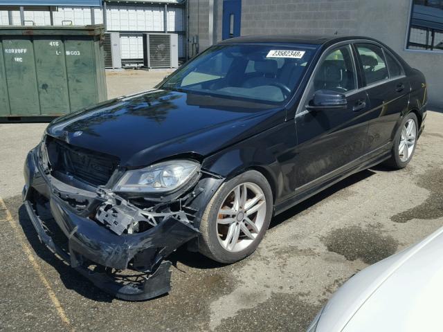 WDDGF4HB2DR265214 - 2013 MERCEDES-BENZ C 250 BLACK photo 2