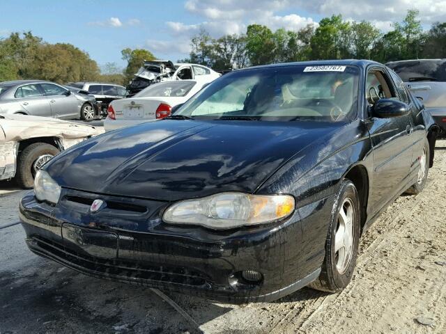 2G1WX15K219170950 - 2001 CHEVROLET MONTE CARL BLACK photo 2