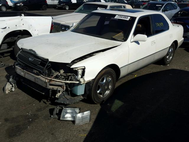 JT8UF11E0N0112769 - 1992 LEXUS LS 400 WHITE photo 2