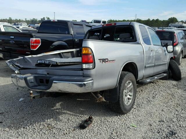 5TBRT34114S440310 - 2004 TOYOTA TUNDRA ACC SILVER photo 4