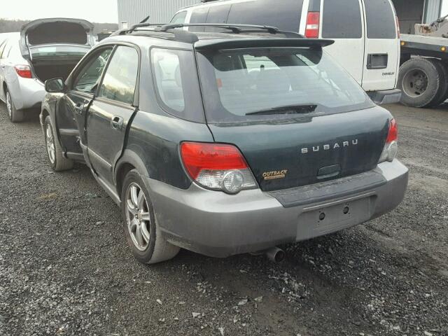 JF1GG68595H807922 - 2005 SUBARU IMPREZA OU GREEN photo 3