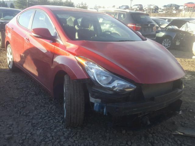 KMHDH4AE6DU593918 - 2013 HYUNDAI ELANTRA GL RED photo 1