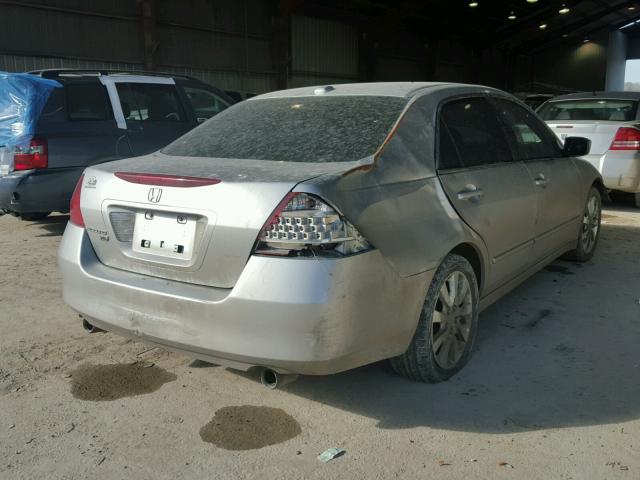 1HGCM66816A046720 - 2006 HONDA ACCORD EX SILVER photo 4