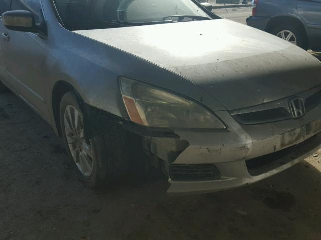 1HGCM66816A046720 - 2006 HONDA ACCORD EX SILVER photo 9