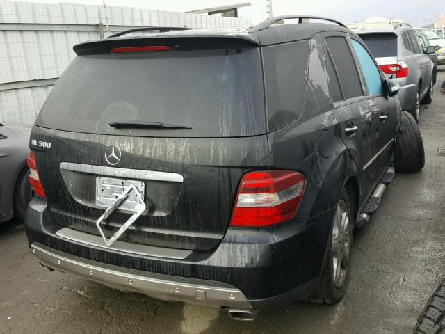 4JGBB75E06A001275 - 2006 MERCEDES-BENZ ML 500 BLACK photo 4