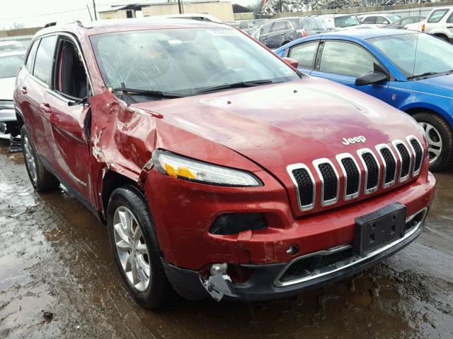 1C4PJMDS0EW278125 - 2014 JEEP CHEROKEE L RED photo 1