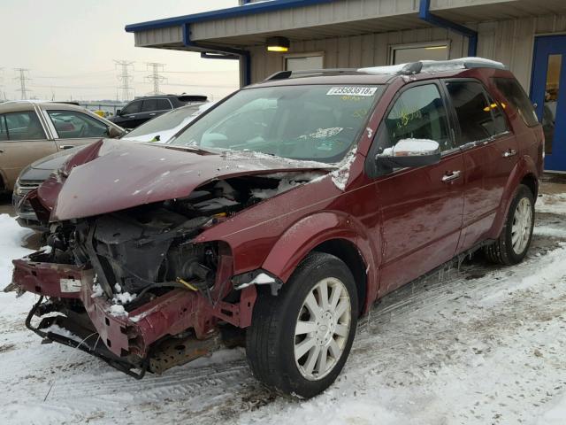 1FMDK03W58GA17211 - 2008 FORD TAURUS X L RED photo 2