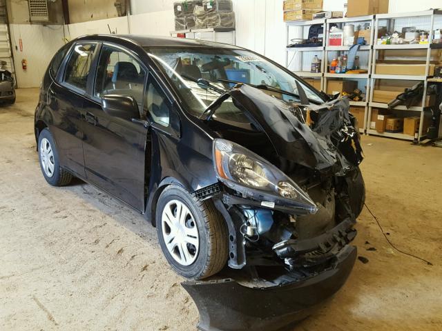 JHMGE8H21AC006537 - 2010 HONDA FIT BLACK photo 1