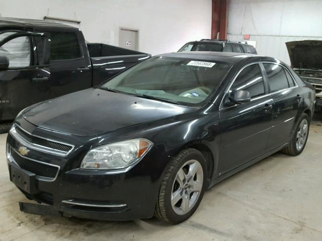 1G1ZG57B594219574 - 2009 CHEVROLET MALIBU LS BLACK photo 2