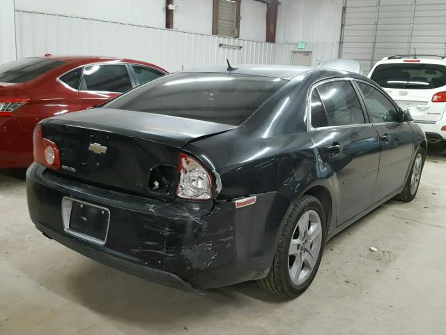 1G1ZG57B594219574 - 2009 CHEVROLET MALIBU LS BLACK photo 4