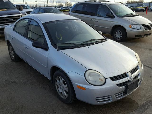 1B3ES56C14D541668 - 2004 DODGE NEON SXT SILVER photo 1