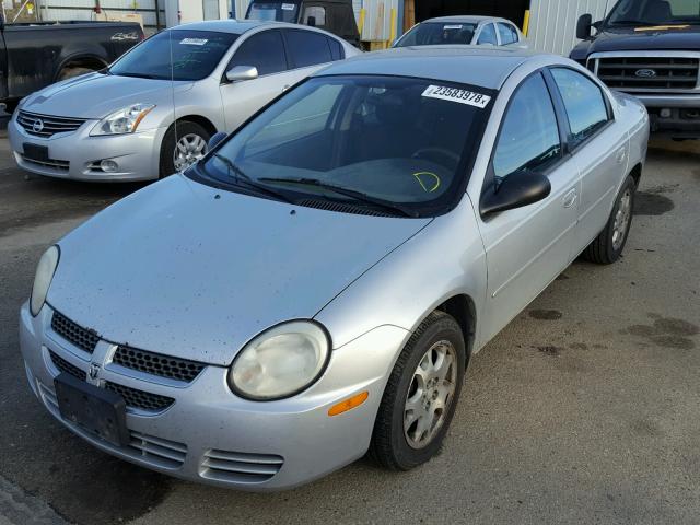 1B3ES56C14D541668 - 2004 DODGE NEON SXT SILVER photo 2