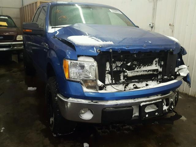 1FTEX1E89AKE29407 - 2010 FORD F150 SUPER BLUE photo 1