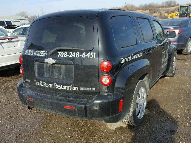 3GNCA13B59S610373 - 2009 CHEVROLET HHR LS BLACK photo 4