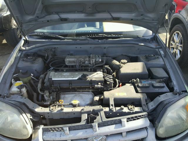 KMHCG45C44U569625 - 2004 HYUNDAI ACCENT GL GRAY photo 7