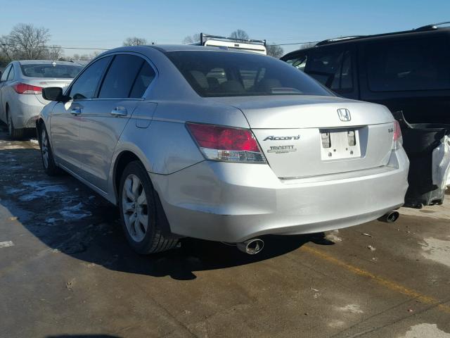 1HGCP36878A088494 - 2008 HONDA ACCORD EXL SILVER photo 3