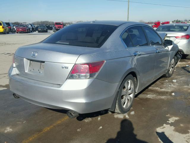 1HGCP36878A088494 - 2008 HONDA ACCORD EXL SILVER photo 4