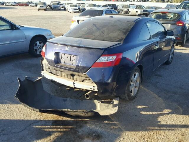 2HGFG12867H584667 - 2007 HONDA CIVIC EX BLUE photo 4