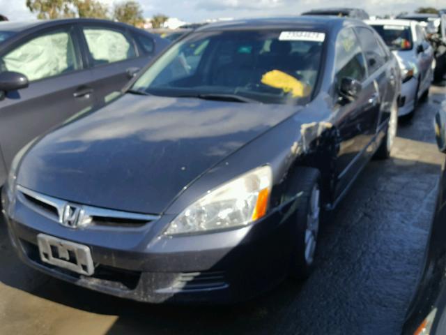 1HGCM66876A041750 - 2006 HONDA ACCORD EX GRAY photo 2