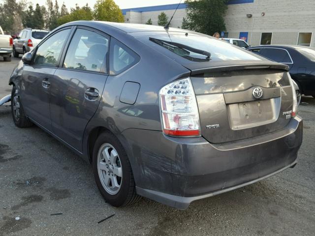 JTDKB20U283376498 - 2008 TOYOTA PRIUS CHARCOAL photo 3