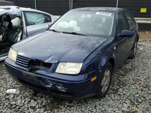 3VWSK69M11M105265 - 2001 VOLKSWAGEN JETTA GLS BLUE photo 2