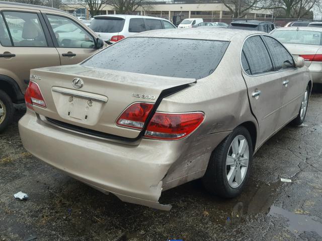 JTHBA30GX55104511 - 2005 LEXUS ES 330 GOLD photo 4