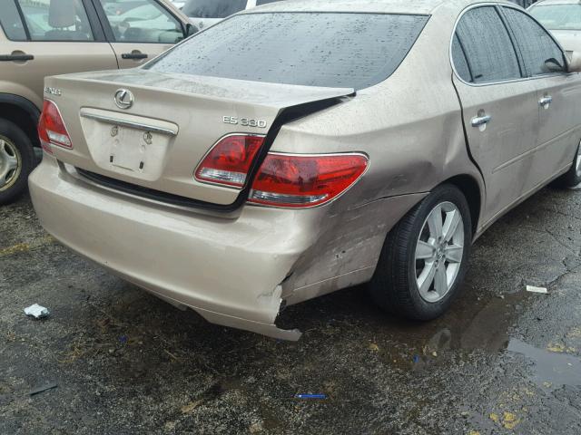 JTHBA30GX55104511 - 2005 LEXUS ES 330 GOLD photo 9