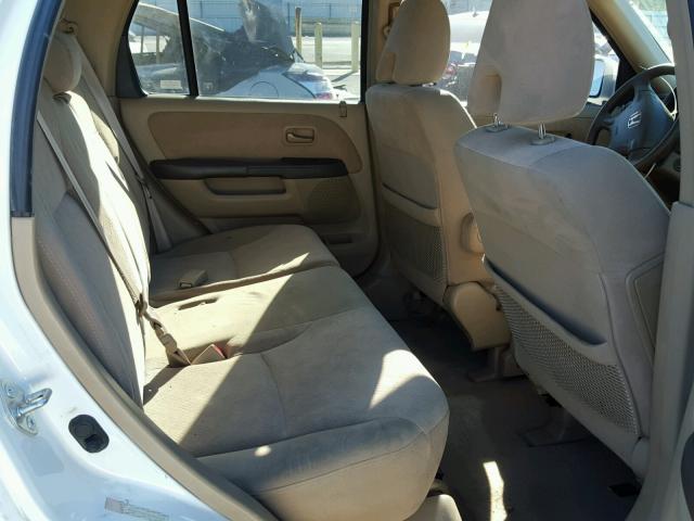 JHLRD78876C063119 - 2006 HONDA CR-V EX WHITE photo 6