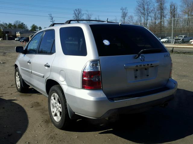 2HNYD18916H516978 - 2006 ACURA MDX TOURIN SILVER photo 3